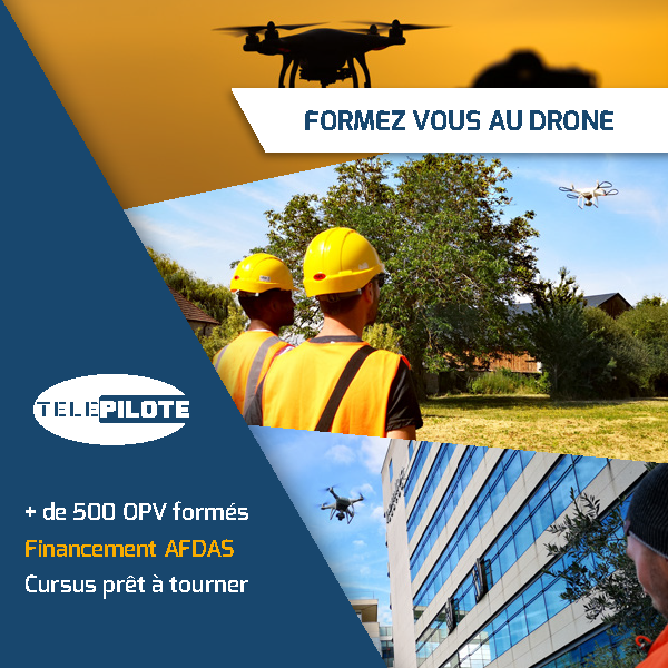 Audiovisuel Formation télé-pilote de drone éligible au CPF