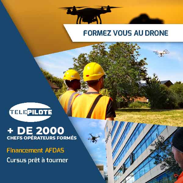 Audiovisuel Formation télé-pilote de drone AFDAS
