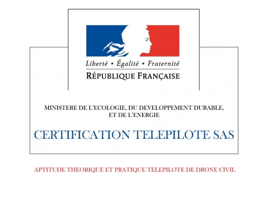 Certification pilote de drone